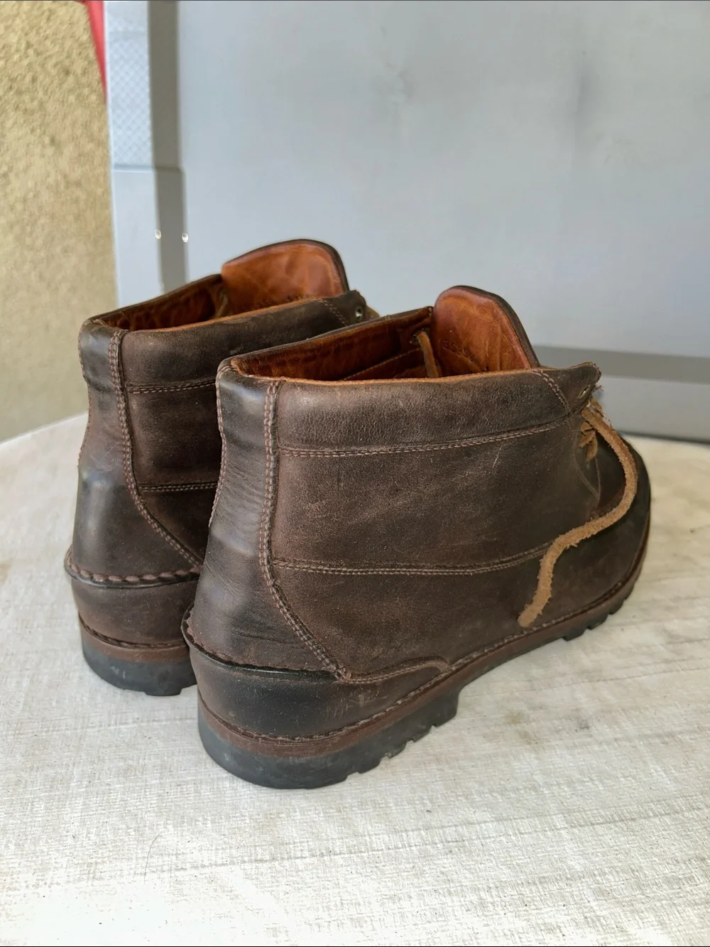 Lands End brown leather